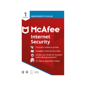 McAfee Internet Security, Antivirus et sécurité Internet, 1 appareils