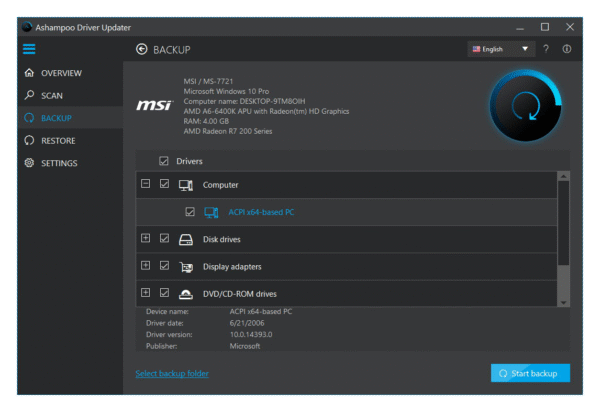 Ashampoo Driver Updater