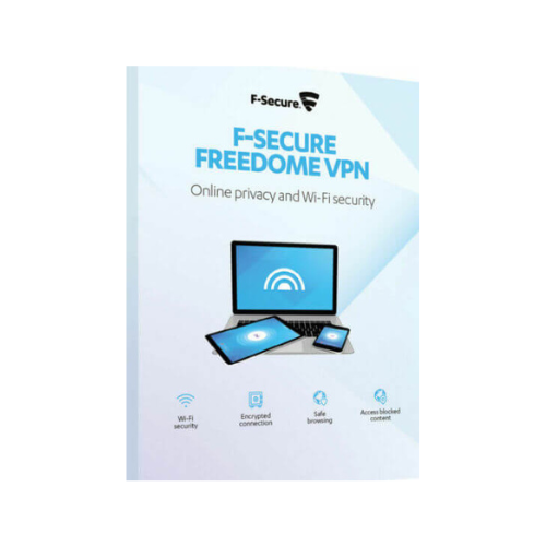 F-SECURE FREEDOME VPN ONLINE PRIVACY PROTECTION | 1 AN | 5 Postes MOBILE