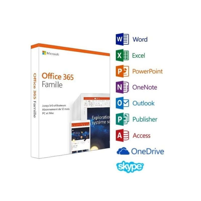 microsoft pack office 365 famille