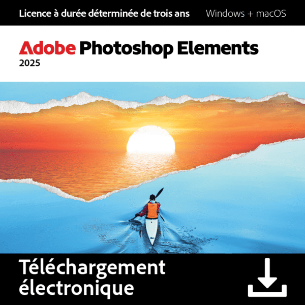 Adobe Photoshop Elements 2025 Licence 3 ans